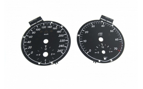 Шкалы приборов Mercedes SLK-class R171