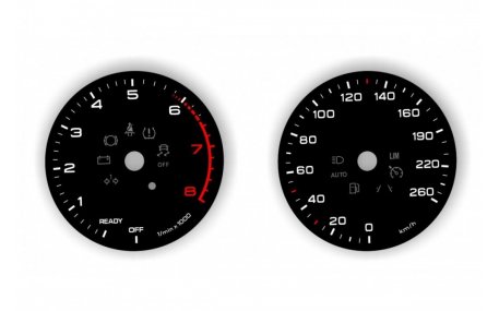 Шкалы приборов Audi A5