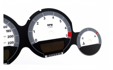 Шкалы приборов Dodge Charger