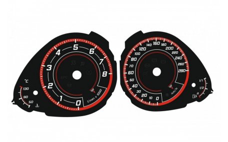 Шкалы приборов Audi A4 B8