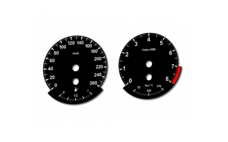 Шкалы приборов BMW 3 E90