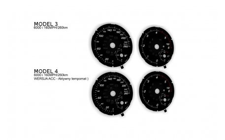 Шкалы приборов Mercedes