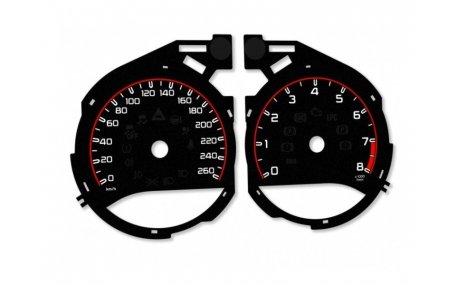 Шкалы приборов Mercedes