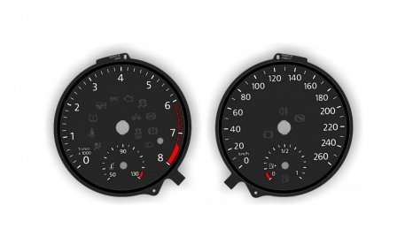 Шкалы приборов Volkswagen Passat B8