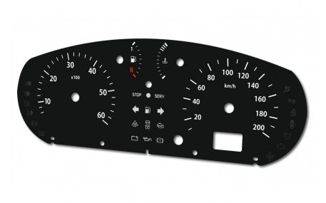 Шкалы приборов Opel Vivaro