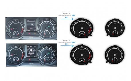 Шкалы приборов Skoda Octavia A7