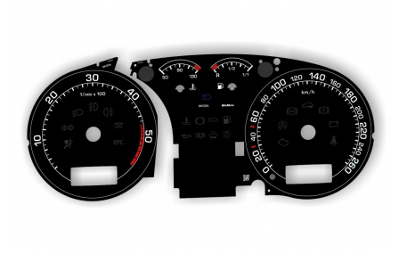 Шкалы приборов Skoda Octavia Tour
