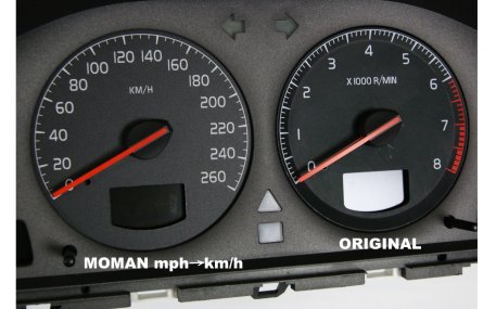 Шкалы приборов Volvo S60/V70/XC70