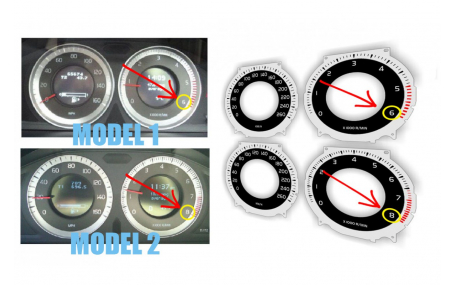 Шкалы приборов Volvo S60/V70/XC70