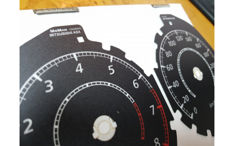 Шкалы приборов Mitsubishi ASX