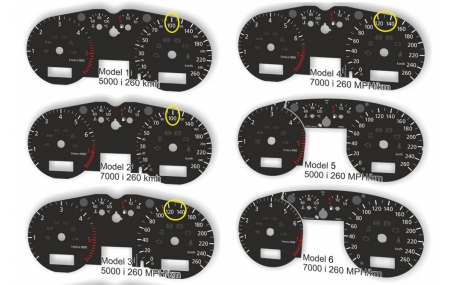 Шкалы приборов Audi A3 8L