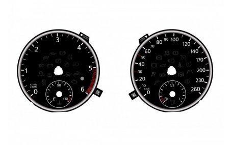 Шкалы приборов Volkswagen Sharan