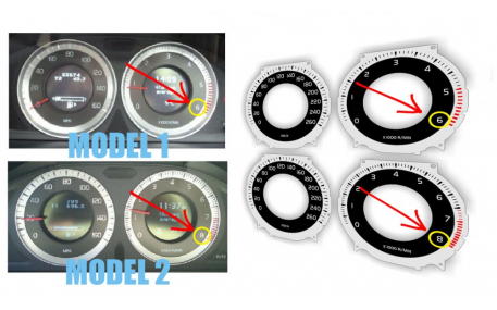 Шкалы приборов Volvo S60/V70/XC70