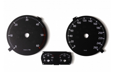 Шкалы приборов Volkswagen Golf