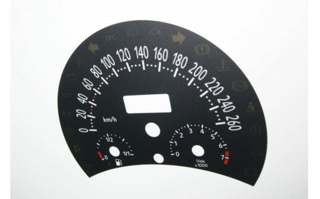 Шкалы приборов Volkswagen New Beetle