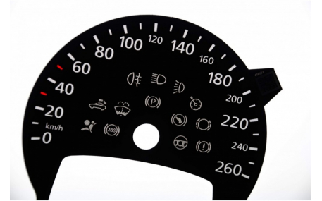 Шкалы приборов Volkswagen New Beetle