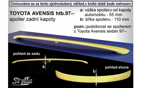 Спойлер Toyota Avensis 