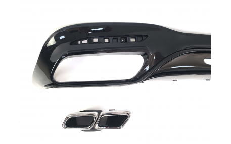 Накладка задняя Mercedes S-сlass W222 2017-2020