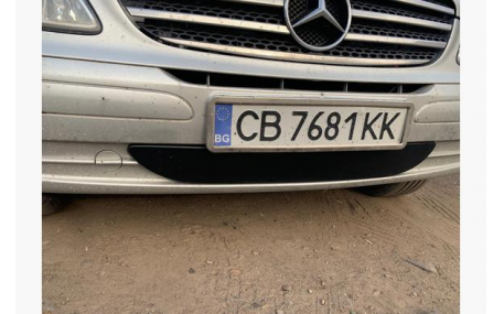 Зимняя накладка на решетку Mercedes Vito W639