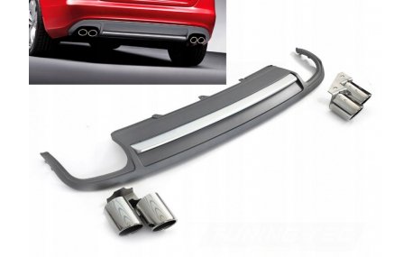 Накладка задняя AUDI A4 B8 2008-2012