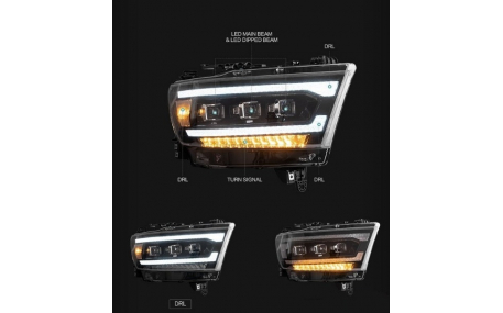 Фары передние Dodge RAM 1500