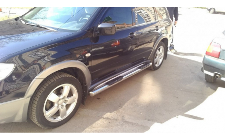 Защита задняя Mitsubishi Outlander